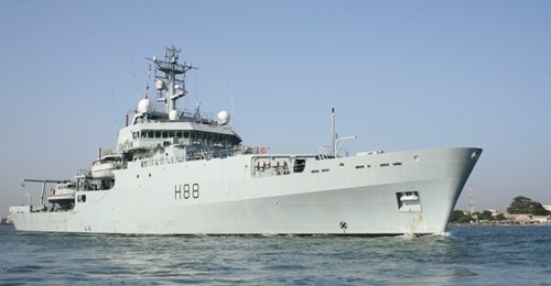 The Echo-class hydrographic and oceanographic survey ship 
        
        , seen here while it was in service with the Royal Navy. The vessel will be transferred to the Bangladesh Navy under a government-to-government sale.