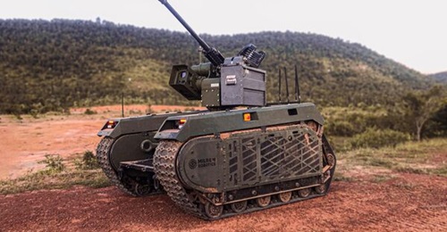 The EOS-Milrem agreement will enable the initial integration of EOS RWSs on Milrem's THeMIS UGV.