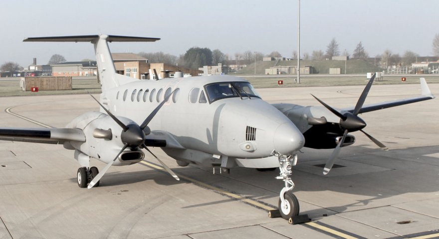 Raytheon UK has been awarded a contract to support the RAF’s Shadow R1 aircraft, seen here at RAF Waddington. (Royal Air Force (RAF)/SAC Lauren Pope )