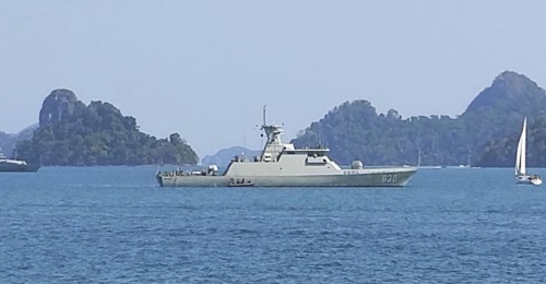 The third-of-class KCR-60M-class fast attack craft, KRI 
        
         , seen off Langkawi, Malaysia. Indonesia has placed an order for four more vessels in the class.