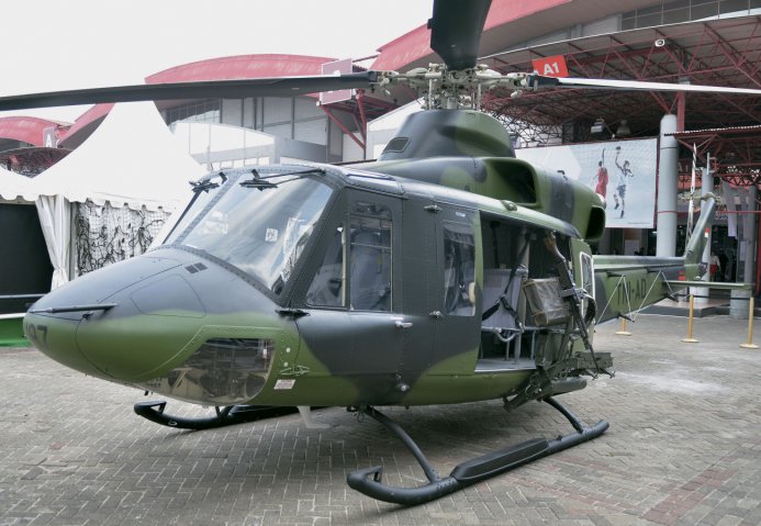 As part of a wider deal for 17 medium-lift helicopters for the armed forces, the Indonesian Army is to receive nine new Bell 412EPIs to augment the 412EPs (pictured) it has been operating since 2012. (IHS Markit/Patrick Allen)