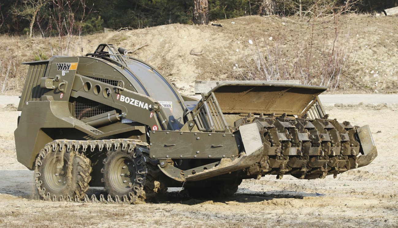 The Bozena 4+ mine-clearance UGV features a range of improvements including extended operating endurance. (Miroslav Gyürösi)