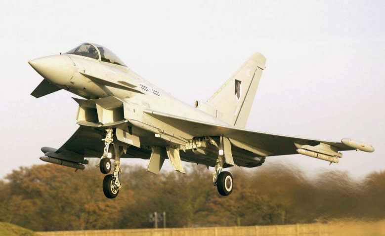 A Royal Air Force Typhoon armed with an MBDA Meteor BVRAAM missile. The RSAF signed a contract in 2015 for its Typhoon aircraft to receive the Meteor BVRAAM system. (MBDA/Geoff Lee)