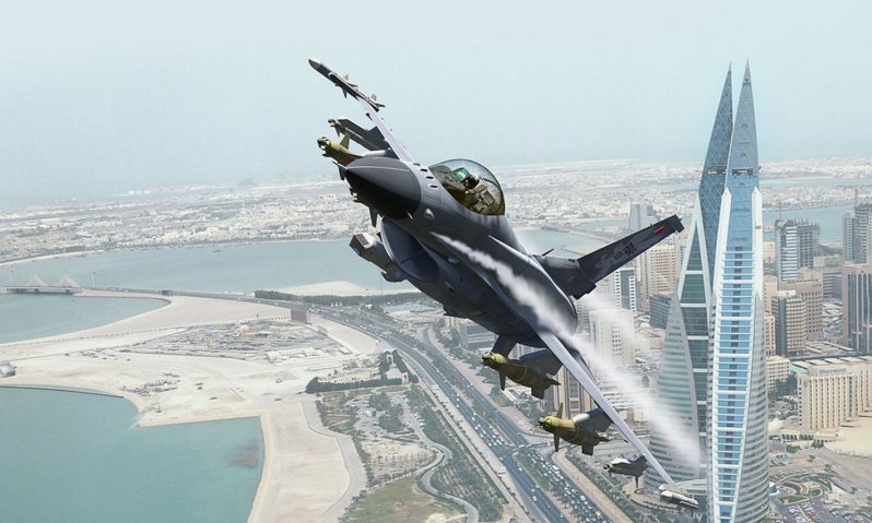 Artist’s illustration of the Lockheed Martin F-16V Block 70 variant for Bahrain. A company official said demand for the F-16 is accelerating around the world due to new production models and upgrades. (Lockheed Martin)