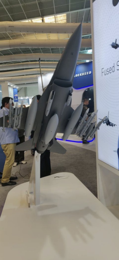 Lockheed Martin revealed a model of the F-21 for India at the Aero India Airshow 2019. (IHS Markit/Mathew George)