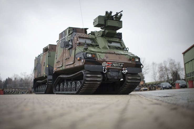 The first four BvS10 ATVs were handed over to the Austrian Army’s 6th Mountain Brigade(6. Gebirgsbrigade) on 21–22 February 2019. (Bundesheer/Carina Karlovits)