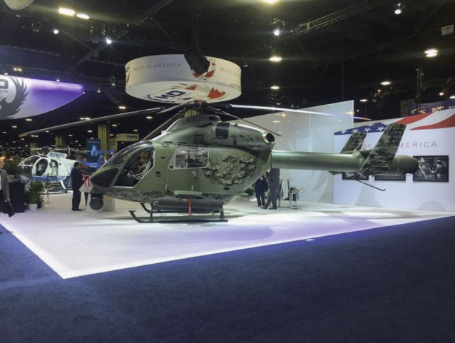 The new MD Helicopters Inc MD 969 military derivative of the MD 902 was shown at the HELI-EXPO event on 5 March. (MDHI via Twitter)