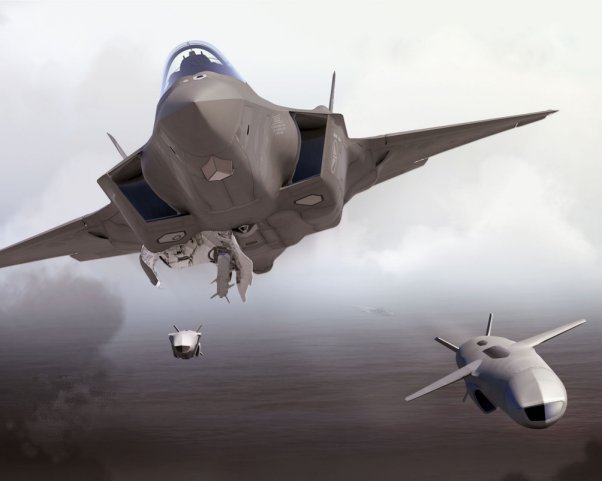 Computer-generated imagery showing an F-35 releasing Joint Strike Missiles (JSMs). Kongsberg announced on 11 March that it had signed a contract to provide an undisclosed number of JSMs for Japan’s growing F-35 fleet. (Kongsberg)