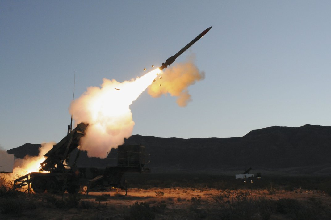 A PAC-3 Patriot missile being fired. (Lockheed Martin)