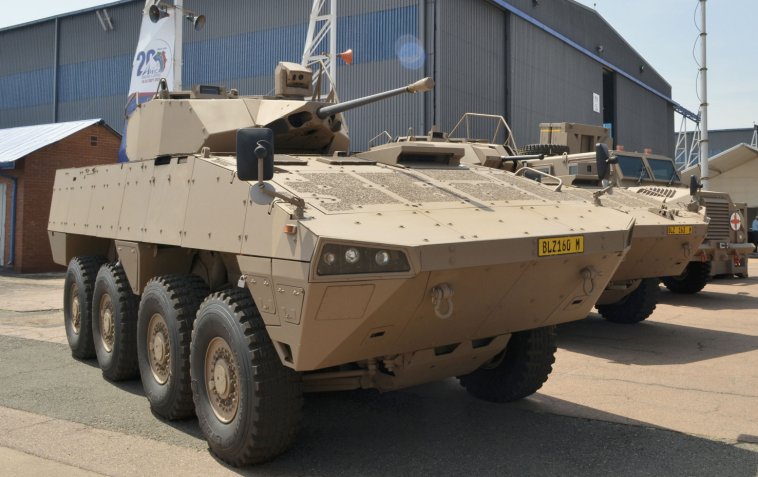 Denel hopes to reset the Badger IFV delivery contract with the SANDF, seen here at the 2018 Africa Aerospace & Defense (AAD) exhibition. (IHS Markit/Patrick Allen)