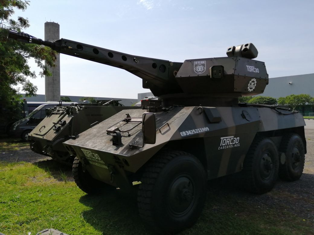 The Cascavel NG shown with a TORC30 weapon system. (Victor Barreira)