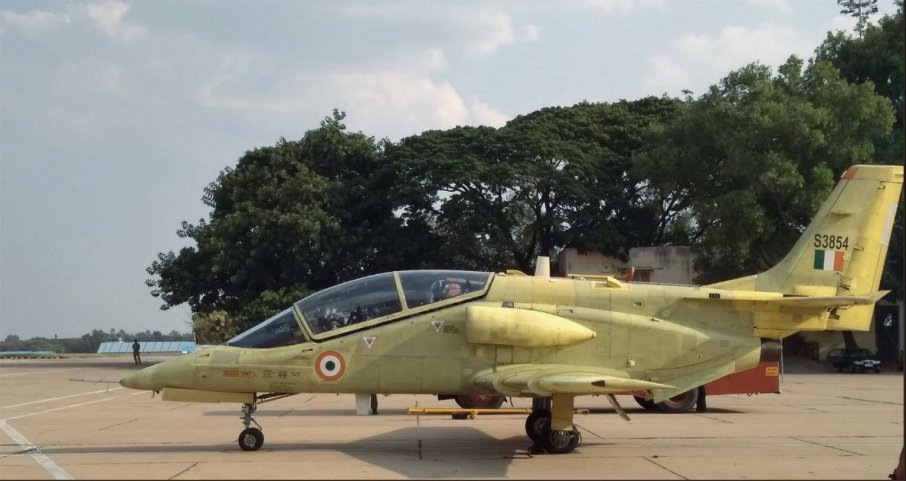 HAL restarted flight testing of its HJT-36 Sitara IJT on 17 April. (HAL)