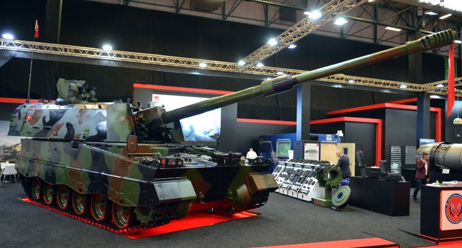 The Firtina New Generation 155 mm/52 calibre self-propelled artillery system developed for the Turkish Land Forces Command. (IHS Markit/Patrick Allen)