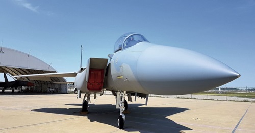 An F-15SA Advanced Eagle seen at Boeing's St Louis production facility in Missouri. The F-15EX is based on the same Advanced Eagle concept as the F-15SA, albeit with some US-specific enhancements.