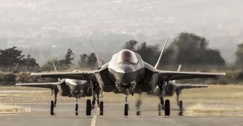 British F-35Bs arrived at RAF Akrotiri in Cyprus on 21 May for the type's first overseas deployment in UK service.