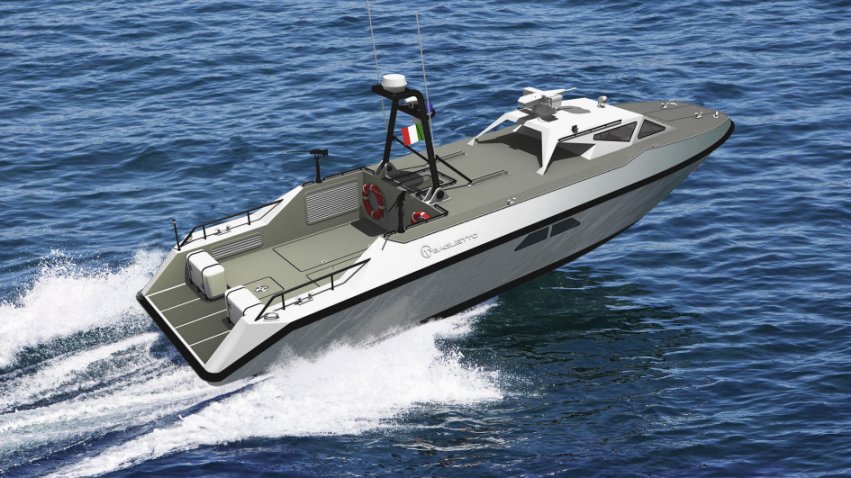 The Italian Navy has ordered two fast attack craft built to Baglietto's FFC 15 design, to be used by the new LHD. (Baglietto Navy)