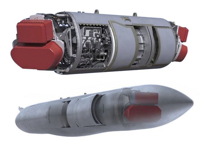 The NGJ-MB integrates GaN-based AESA antennas. Power is provided by a ram air turbine. (Raytheon)