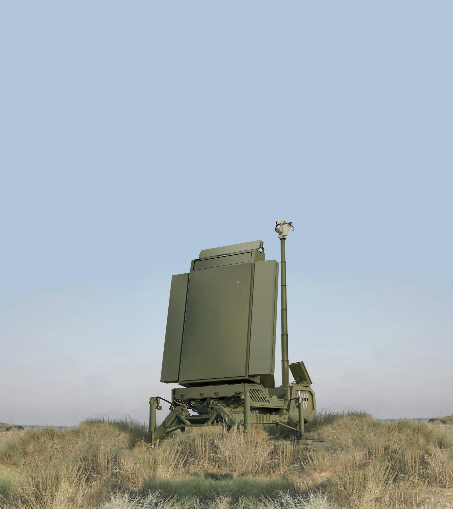 An image of an Elta Systems EL/M-2084 Multi-Mission Radar (MMR) adapted to show the additional equipment that makes up the Multi-Sensor MMR (MS-MMR) system. (Israel Aerospace Industries)