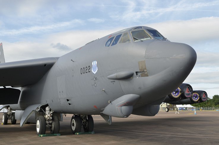 Boeing has selected Raytheon to equip the B-52 with its AESA radar technology. (IHS Markit/Patrick Allen)