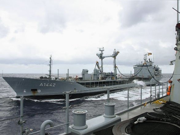 Launched in 1974, the German Navy’s Spessart is one of two Type 704 replenishment tankers that will be replaced on a one-for-one basis by the Type 707. (Bundeswehr/Christin Krakow)