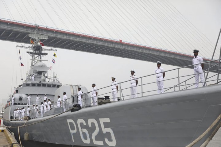 
        Seen here is
        Parakramabahu
        before it was commissioned.
       (Sri Lanka Navy)