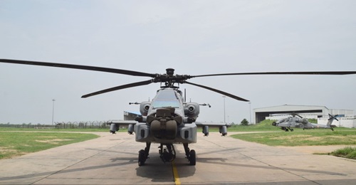 The IAF commissioned its first batch of eight Boeing 'AH-64E(I)' Apache Guardian helicopters in a ceremony held at the Pathankot AFS on 3 September.