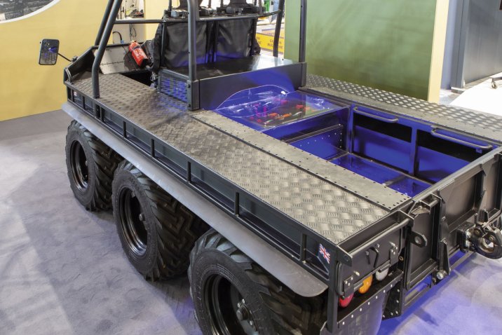 Supacat has showcased an optionally manned variant of its All Terrain Mobility Platform. (Supacat)