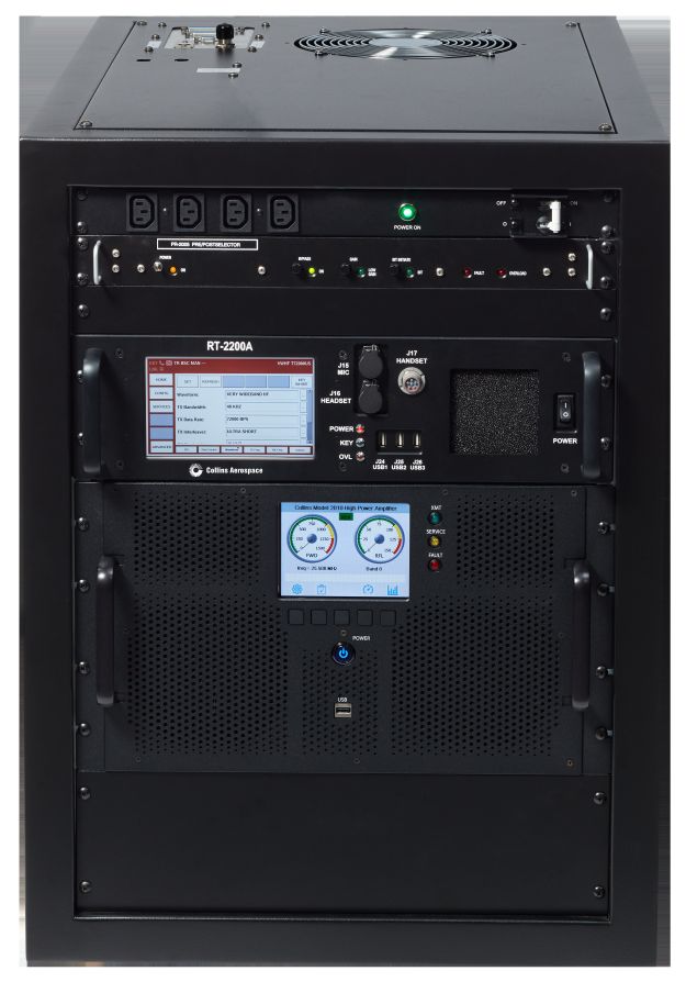 Collins Aerospace’s new URG-IV HF ground station. (Collins Aerospace)