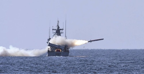 PNS 
        
         firing the 'Harbah' naval cruise missile in January 2018.