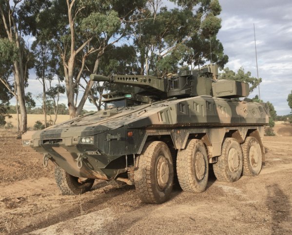 The US Army is to begin testing Rheinmetall’s StrikeShield APS in October 2020 (photo of APS StrikeShield is based on an Australian Boxer armoured vehicle). (Rheinmetall)