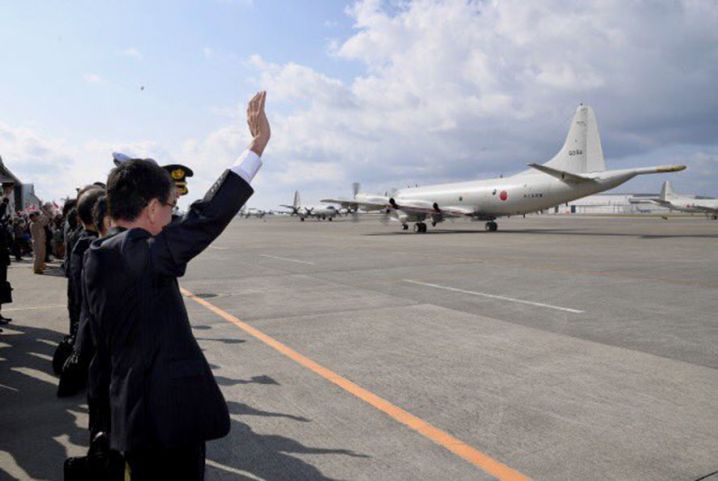 Two JMSDF P-3C Orion MPAs left Japan on 11 January to carry out intelligence-gathering operations in the Middle East aimed at helping ensure the safety of vessels conducting commercial operations with Japan. (Japan MoD)