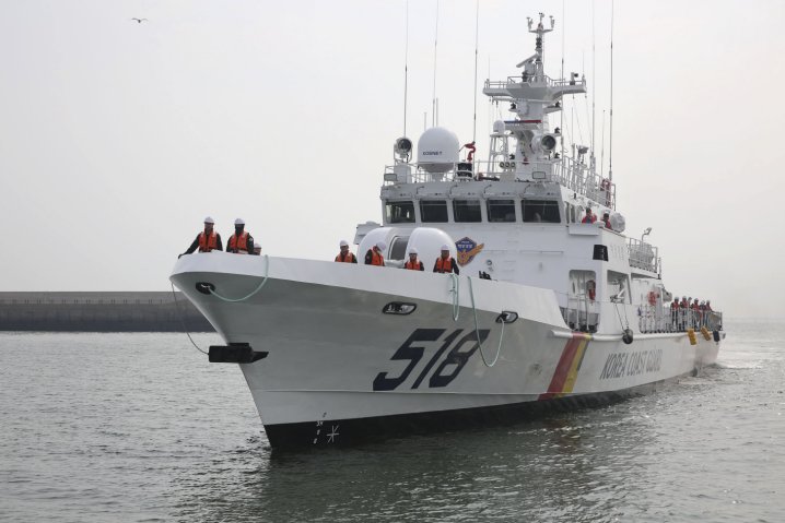 Taeguk 18
        (518) is one of several new 500-tonne patrol vessels that entered service with the KCG in 2019. It is one of three hulls built by Kangnam and based in Incheon, near the North Korean border.
       (KCG)