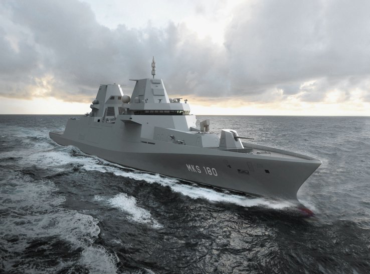 Damen Schelde Naval Shipbuilding's concept design selected for the German Navy’s MKS 180 programme in January. (Damen Group)