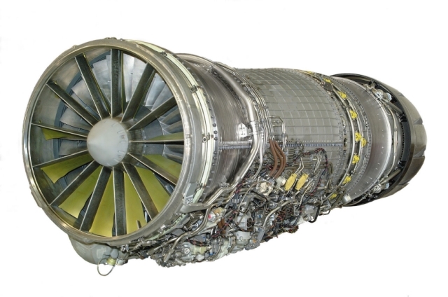 The General Electric F110-GE-129 engine that will power the Boeing F-15EX Advanced Eagle. (General Electric)