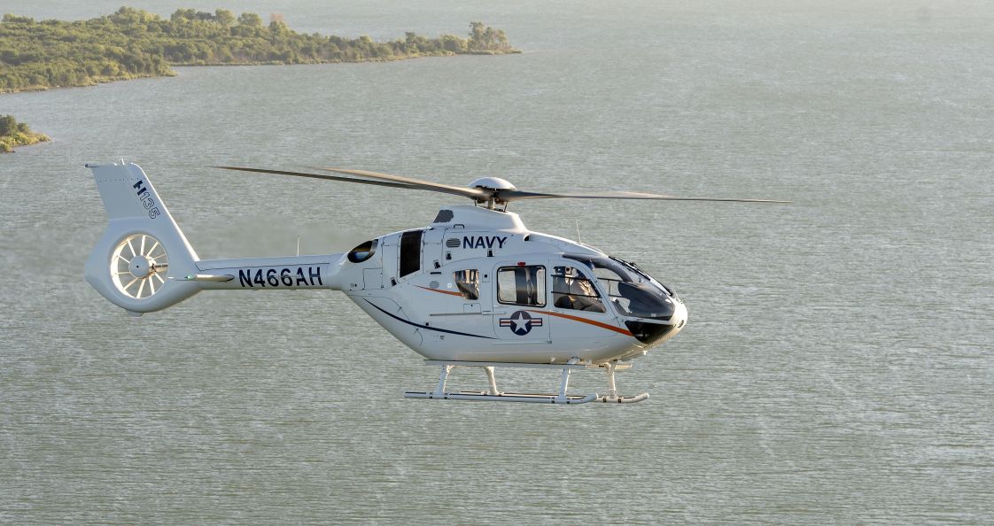 Airbus Helicopters is protesting the US Navy’s selection of Leonardo for the service’s new trainer aircraft. Airbus offered its H135. (Airbus Helicopters)