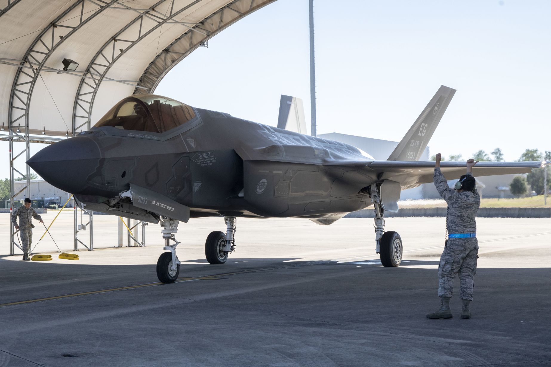 The Pentagon could require F-35 prime contractor Lockheed Martin to financially compensate it for SDD requirements that are written off as never met, although this is subject to negotiation. (US Air Force)