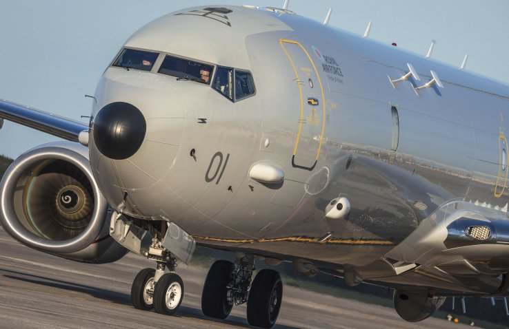 The P-8A Poseidon MMA is one procurement programme that could potentially be affected by the coronavirus, with Boeing shutting down production at its Seattle-area facilities for 10 working days from 25 March. (Crown Copyright)