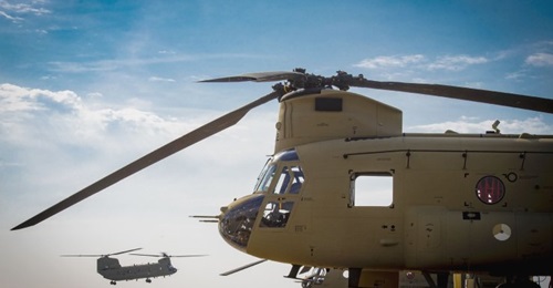 The first of 14 new-build CH-47F Chinooks for the Netherlands seen at Boeing's Philadelphia production plant prior to delivery. With six upgraded CH-47Fs already in service, the RNLAF will have a fleet of 20 commonly configured helicopters by the time ...