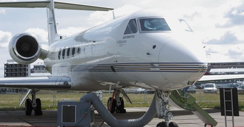 The first two of four baseline G550 business jets (similar to this one) are being converted into the special mission MC-55A Peregrine aircraft for the Royal Australian Air Force.