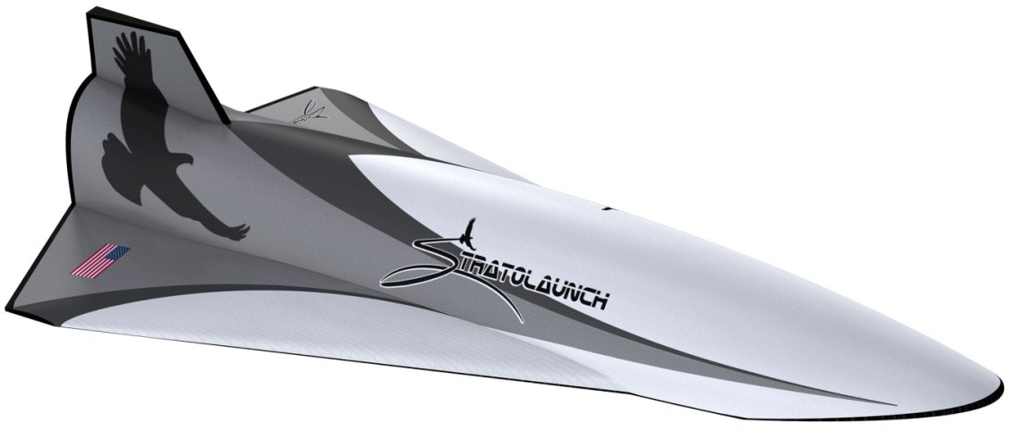 Computer-generated rendition of the Talon-A hypersonic testbed. (Stratolaunch)