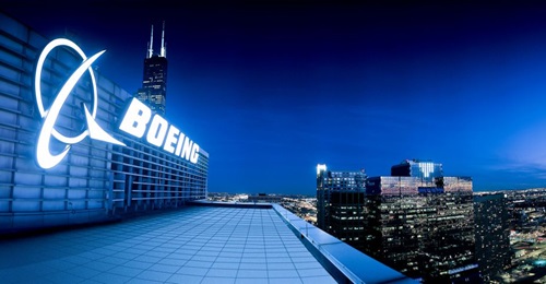Boeing is headquartered in Chicago, Illinois.