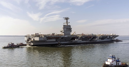 Aircraft carrier 
        
         is on schedule for delivery in 2024.