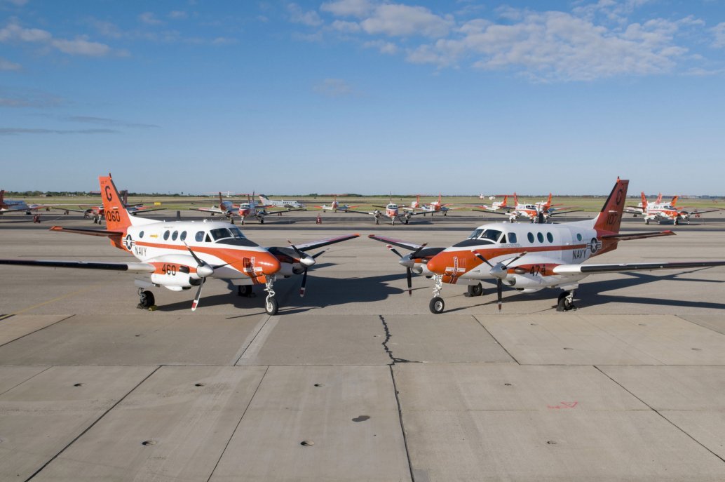 Having flown the T-44 Pegasus (pictured) since 1980, the US Navy is now looking for a new multi-engine trainer to instruct its own student pilots, as well as those of the US Marine Corps and US Coast Guard.