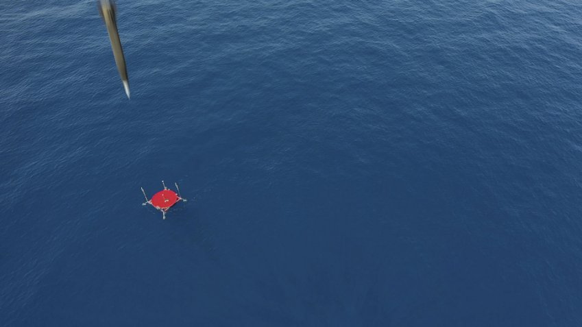 A LORA surface-to-surface missile approaches a pre-defined target in the Mediterranean during a dual firing demonstration on 31 May.