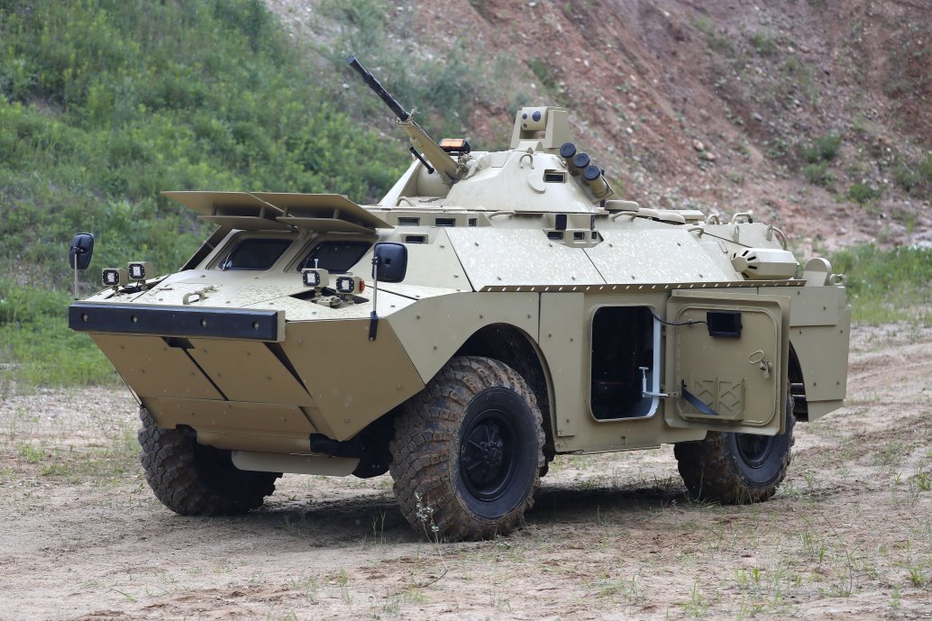 BRDM-2MB during a demonstration at a range in Ruza near Moscow. (Anton Novoderezhkin/TASS via Getty Images)