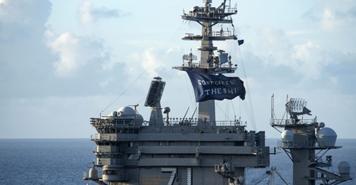 The US Navy has started a new testing programme meant to help prevent Covid-19 outbreaks like the one that sidelined aircraft carrier USS 
        
         (CVN 71).
