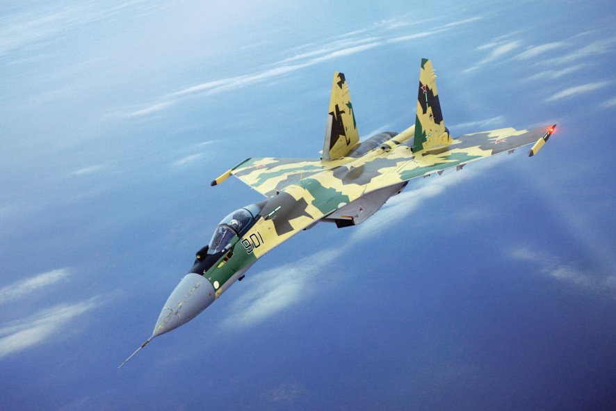 Indonesia supported its planned acquisition of Sukhoi Su-35 fighter aircraft (pictured) through a countertrade programme. Jakarta now wants to roll out the payment method on a wider scale to boost its economy. (Sukhoi)