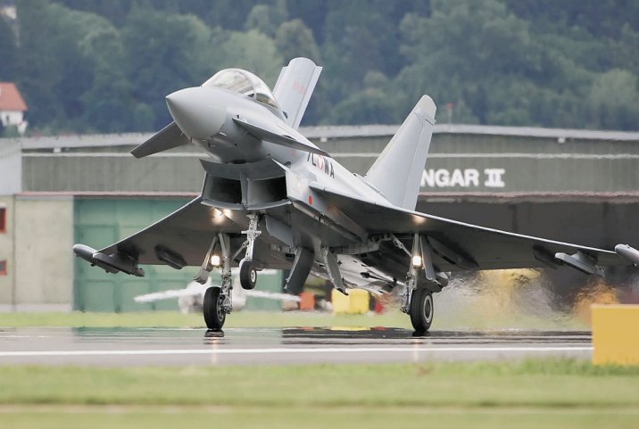 Austria’s first Typhoon, which landed in the country in 2007.  (Austrian Air Force)