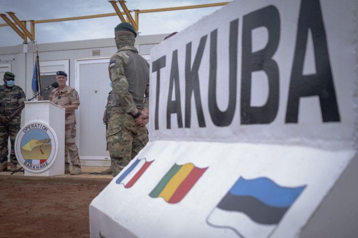 Operation Barkhane commander Major General Pascal Facon inaugurates Task Force Takuba on 15 July. (French Ministry of Armed Forces)