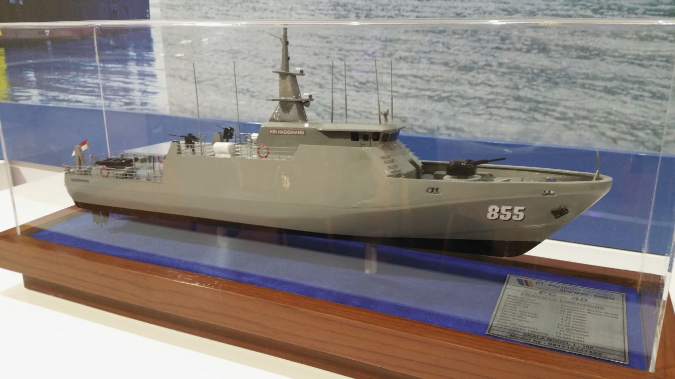 A model of the PC-40-class patrol boat operated by the Indonesian Navy (Janes/Ridzwan Rahmat)